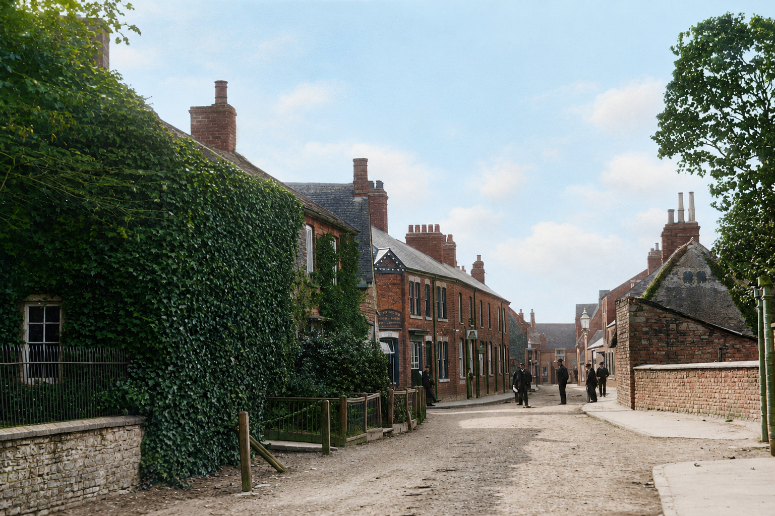 High Street looking north towards London Road, Wollaston